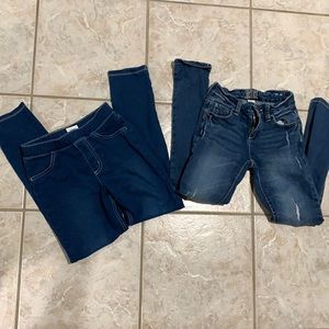 2 - Girls size 8 jeans